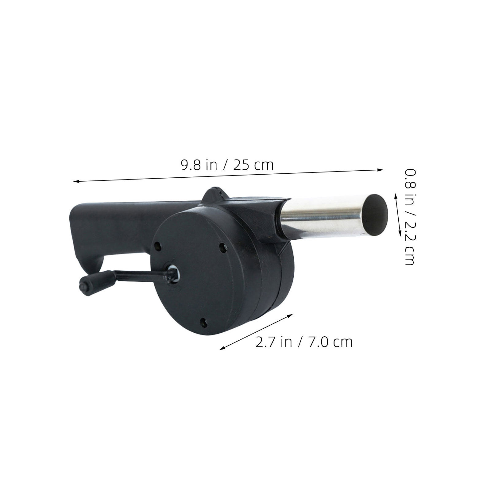 Black Hand Crank Manual Blower - Camping Cooking Equipment recension och pris