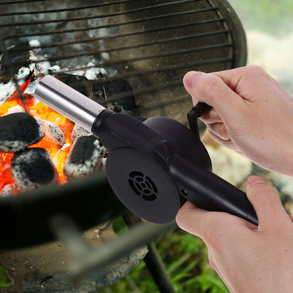 Black Hand Crank Manual Blower - Camping Cooking Equipment recension och pris