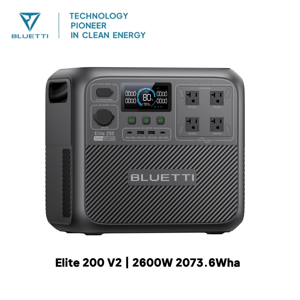 【Renew】BLUETTI Elite 200 V2 Po - Camping Cooking Appliances recension och pris