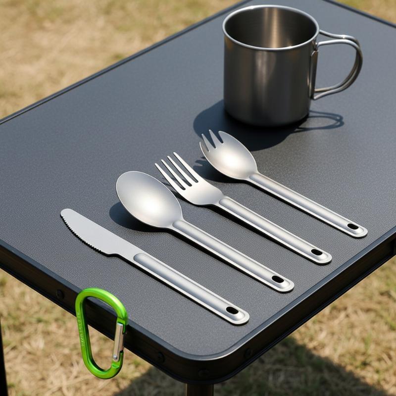 Portable Titanium Long Handle  - Camping Cooking Bundle recension och pris