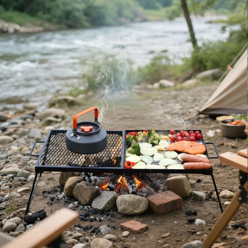Por   Outdoor Camping Cooking  - Camping Cooking Over Fire recension och pris