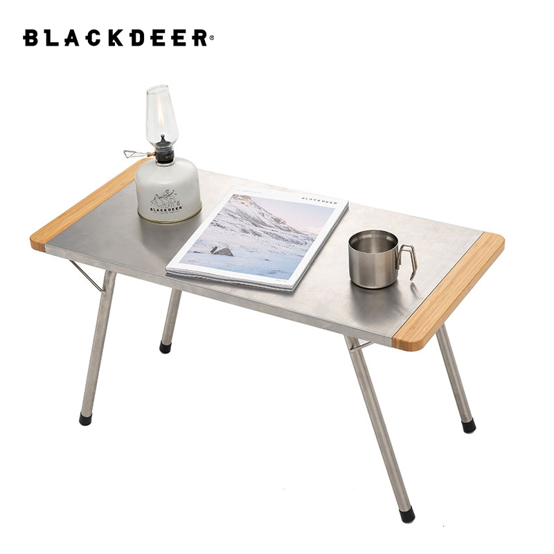 Bamboo Stainless Steel Folding - Camping Cooking Table recension och pris