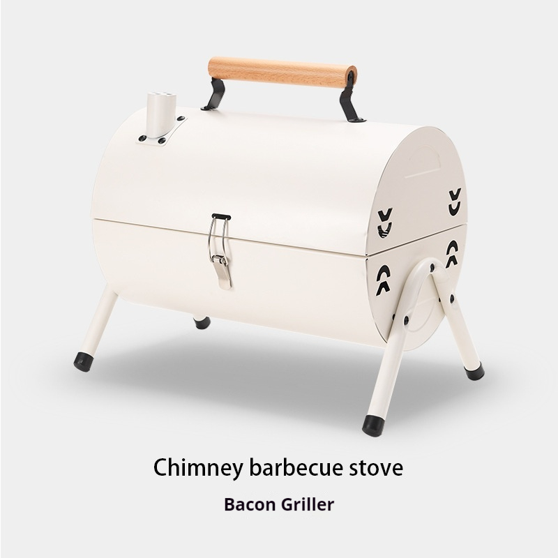 Portable BBQ Grill Charcoal Ba - Camping Cooking Easy recension och pris