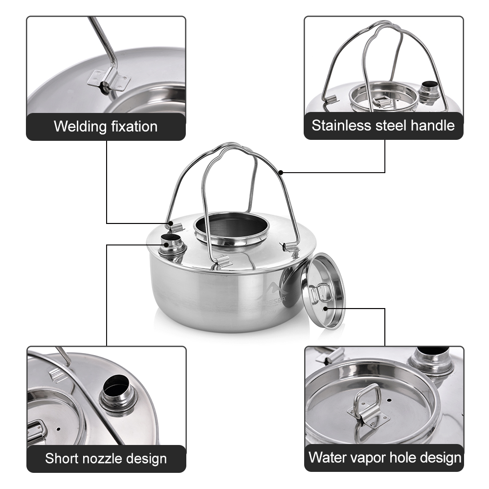 Widesea Camping Outdoor 1.7L S - Camping Cooking Kits recension och pris
