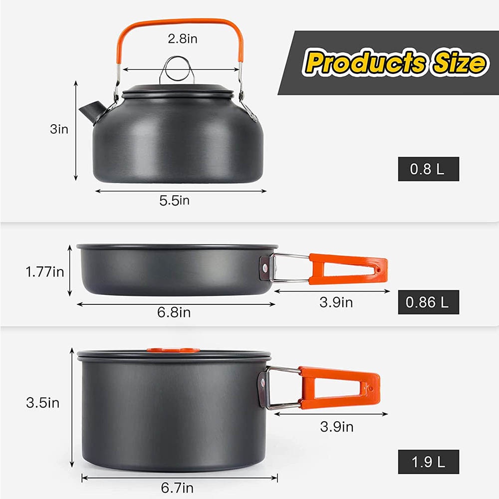 Outdoor Camping Cooking Set Ou - Camping Cooking Vegetables recension och pris