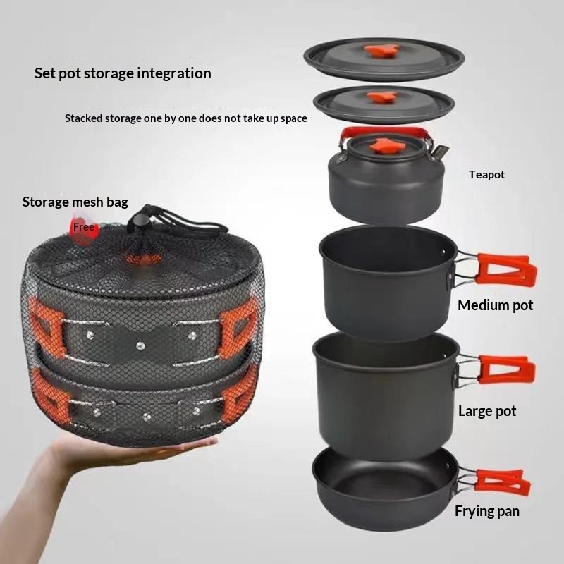 Portable Aluminum Camping Cook - Camping Cooking Set Large recension och pris