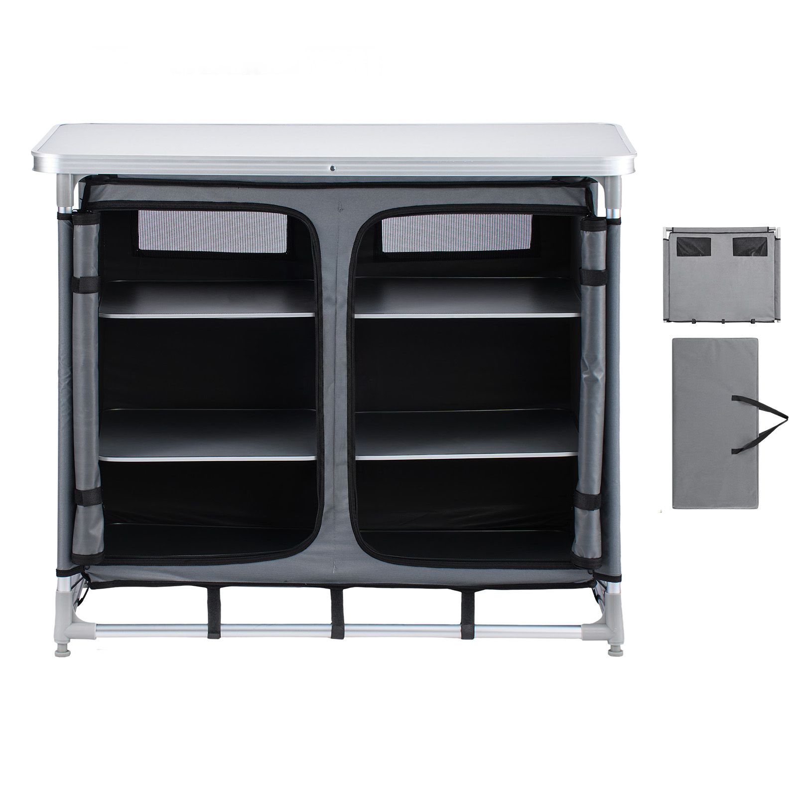 Camping Storage Cabinet, Outdo - Camping Cooking Table With Storage recension och pris
