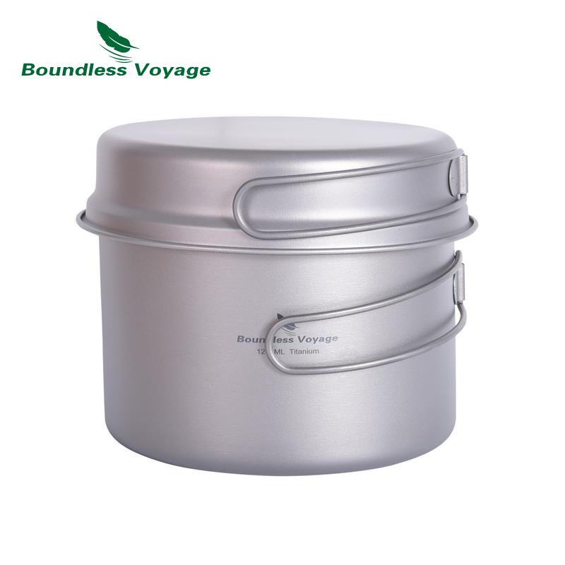 Boundless Voyage Titanium Pot  - Camping Cooking Set Large recension och pris