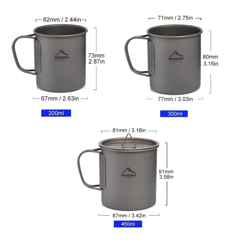 Widesea Camping Mug Titanium C - Camping Cooking Bundle recension och pris