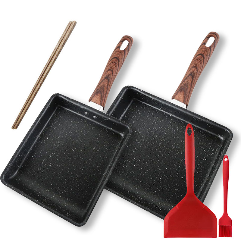Japanese Omelette Pan Nonstick - Camping Cooking Without Gas recension och pris