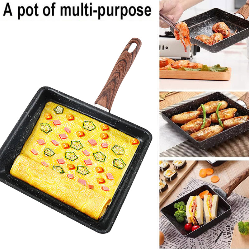 Japanese Omelette Pan Nonstick - Camping Cooking Without Gas recension och pris