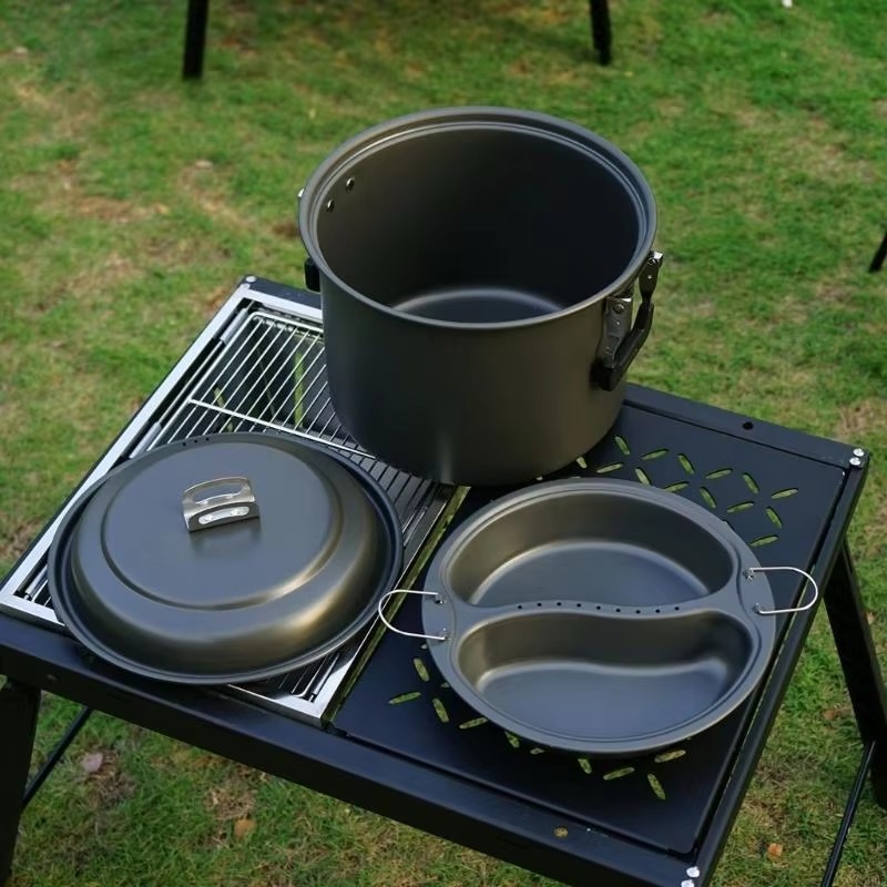 Camping Cookware Aluminum Camp - Camping Cooking Set Large recension och pris
