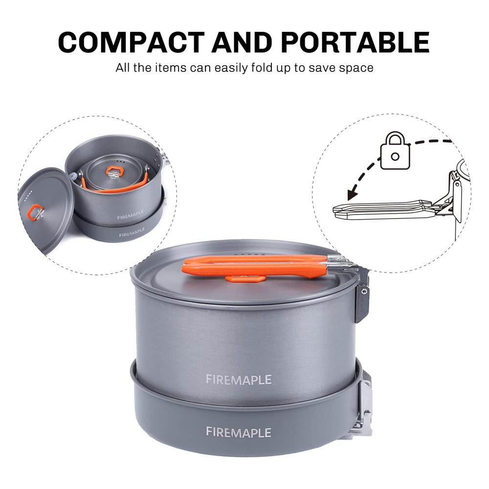 Fire Maple Camping Cookware Ut - Camping Cooking Kitchen Set recension och pris