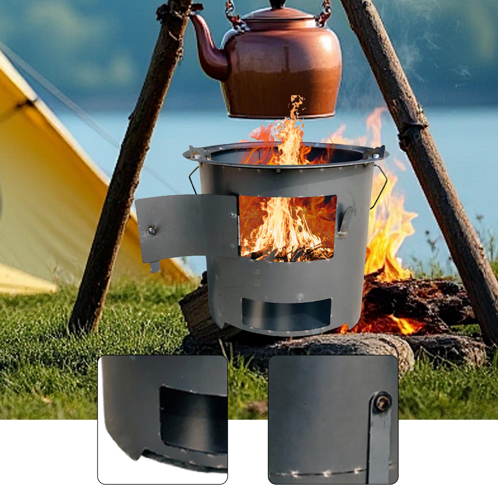 Wood Burning Furnace Cook over - Camping Cooking Over Fire recension och pris