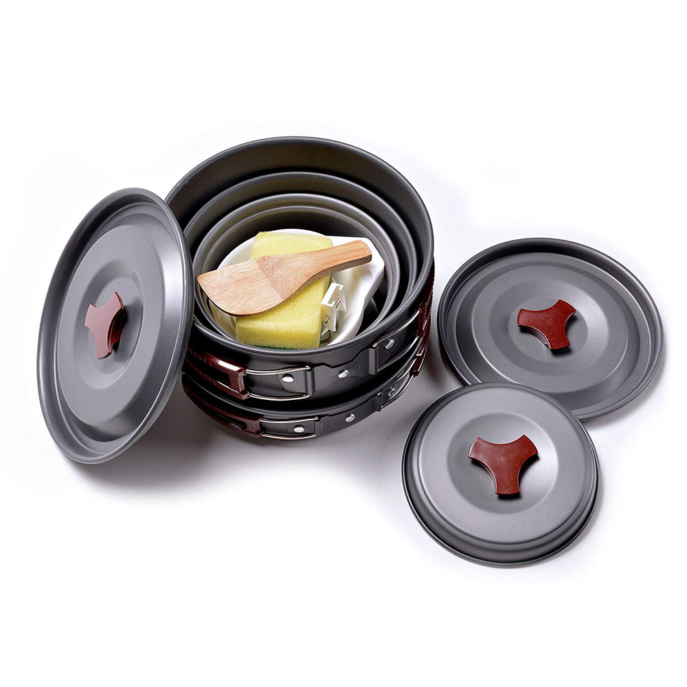 Outdoor Camping Cookware Kit N - Camping Cooking Set Large recension och pris