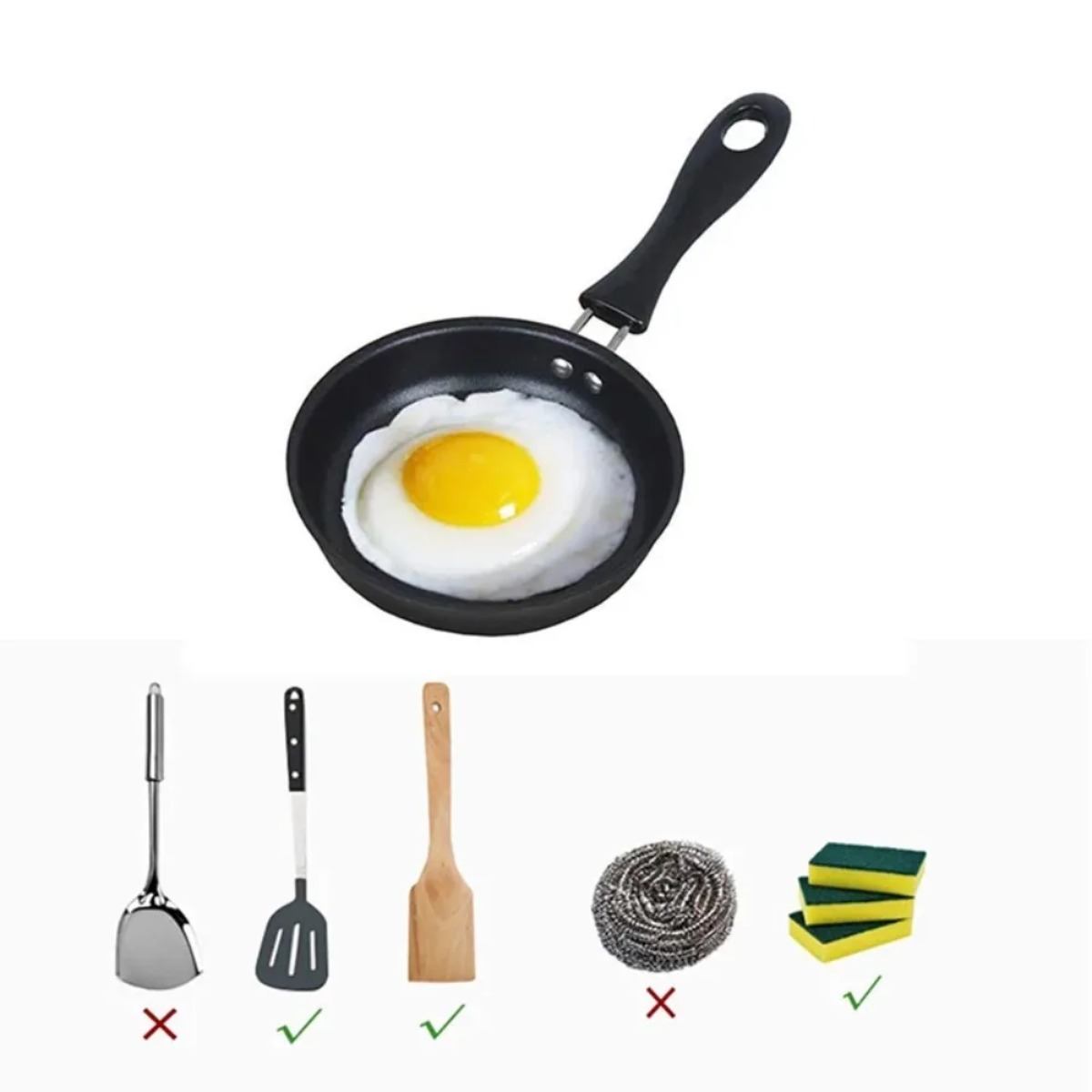 1Pcs Mini Frying Pan Portable  - Camping Cooking Without Gas recension och pris