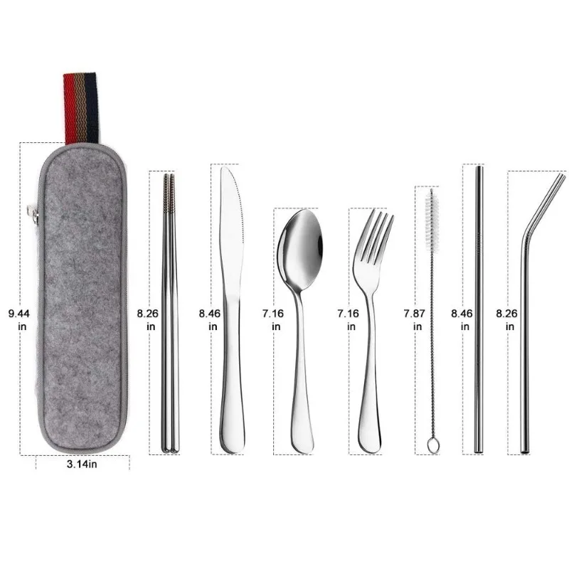 Tableware Reusable Travel Cutl - Camping Cooking Utensils Kit recension och pris