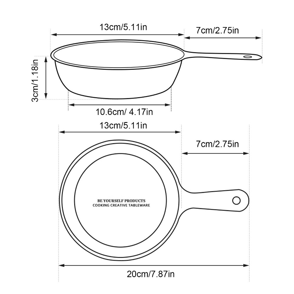 Durable 5.1 Inch Mini Fry Pan  - Camping Cooking Without Gas recension och pris