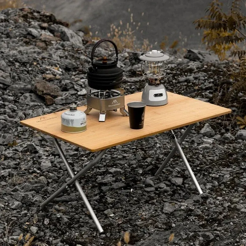 MOUNTAINHIKER 2/3 Bamboo Foldi - Camping Cooking Table recension och pris