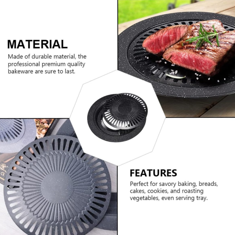 KOSUN Aluminum Korean Grill Pa - Camping Cooking Vegetables recension och pris