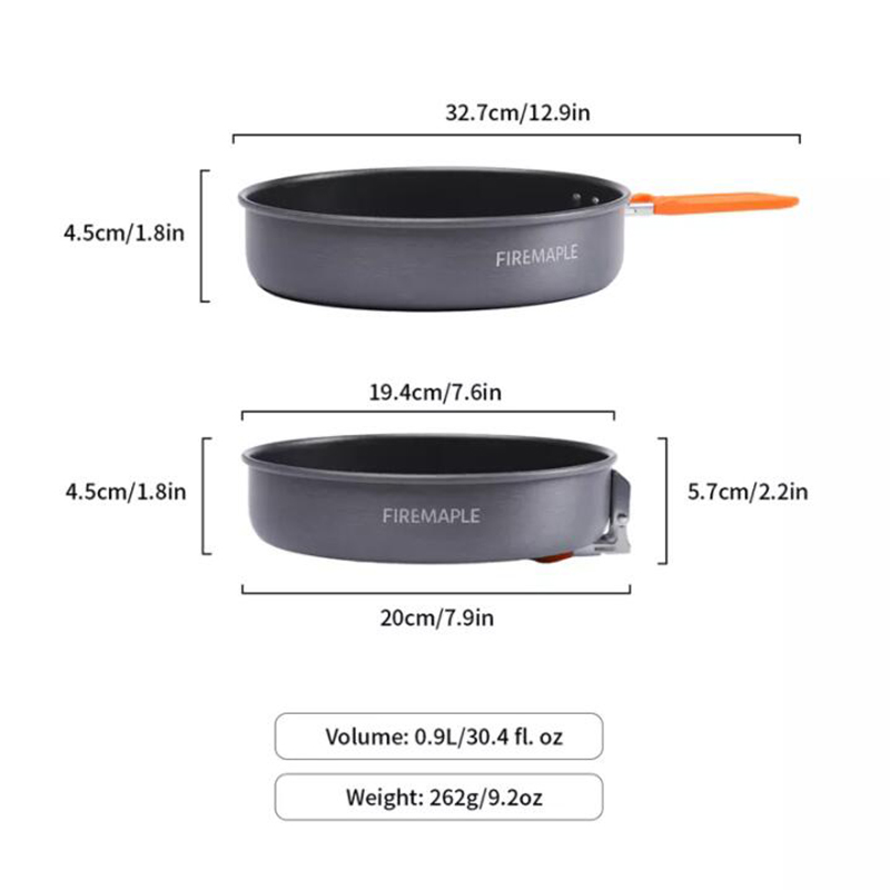 Fire Maple Frying Pan, Outdoor - Camping Cooking Vegetables recension och pris